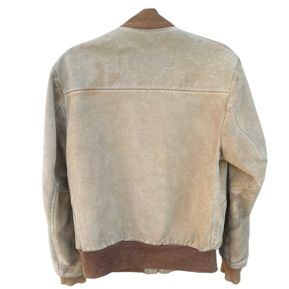 Vintage 60’s Ralph Edwards Sportswear Suede Bomber Jacket Talon Zipper Camel GUC - Picture 2 of 16